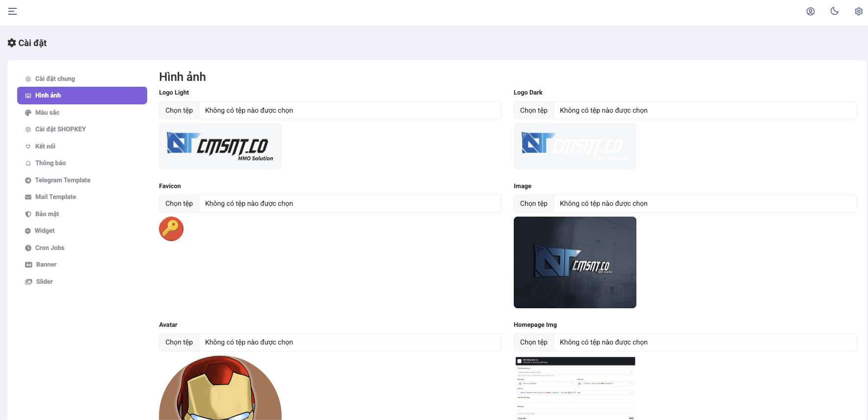[SHOPKEY] Hướng dẫn thay đổi Logo, hình ảnh trên website – Tài liệu hỗ ...