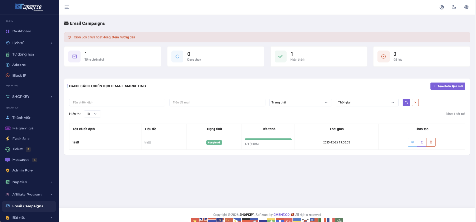 [SHOPKEY] Hướng dẫn sử dụng chức năng Email Campaigns – Tài liệu hỗ trợ ...